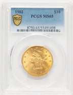 1902 $10 Liberty Eagle PCGS MS65