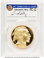 2017-W Proof Gold Buffalo 1 oz FDI Washington PCGS PR70 Ed Moy