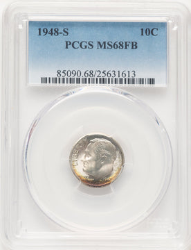 1948-S 10C FB Roosevelt Dime PCGS MS68
