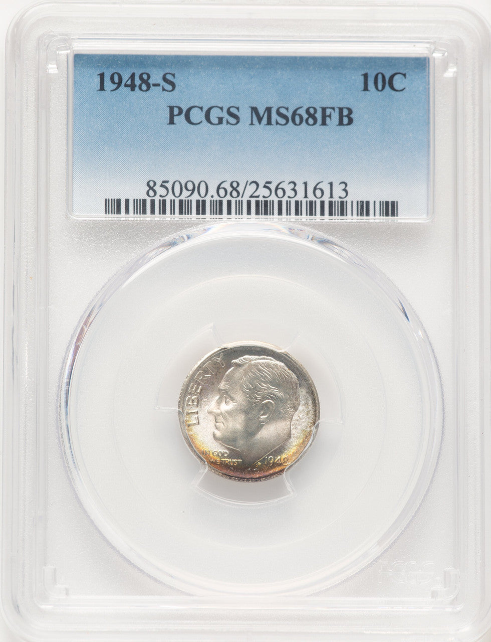 1948-S 10C FB Roosevelt Dime PCGS MS68