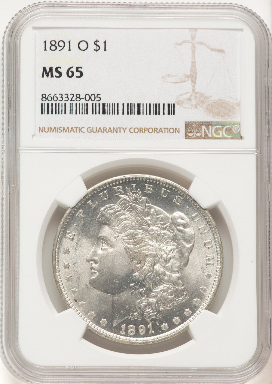 1891-O Morgan Dollar NGC MS65 (781471011)