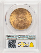 1901 $20 Liberty Double Eagle PCGS MS63+ (781486003)