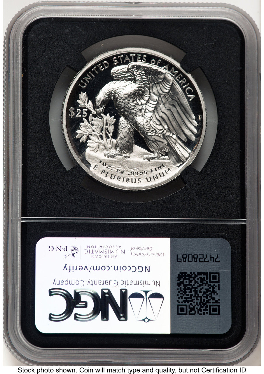 2021-W Palladium Eagle 1 oz Anna Cabral NGC PF70