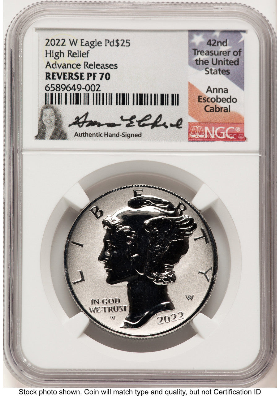 2022-W Palladium Eagle 1 oz REV AR Anna Cabral NGC PF70 (781489002)