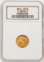 1911 $2.50 Indian Quarter Eagle NGC MS64 (781583007)