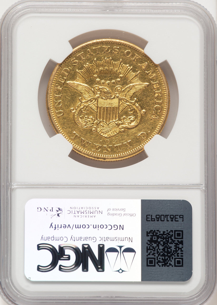 1857-O $20 Liberty Double Eagle NGC AU55 (781600001)