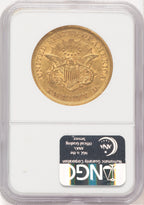 1852 $20 Liberty Double Eagle NGC AU50 (781705002)