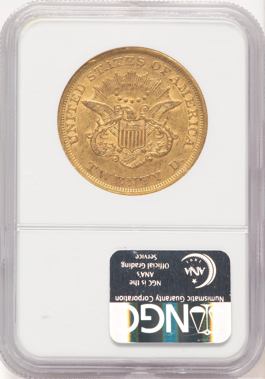 1852 $20 Liberty Double Eagle NGC AU50 (781705002)