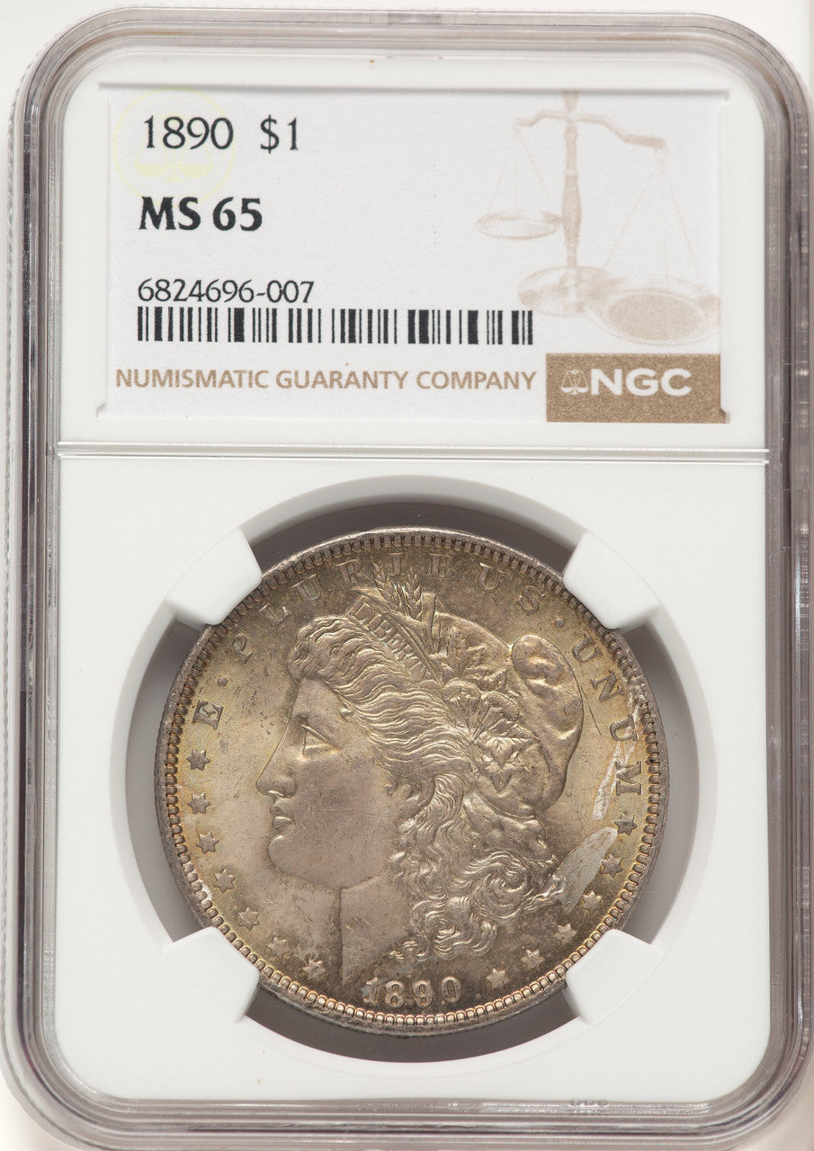 1890 Morgan Dollar NGC MS65