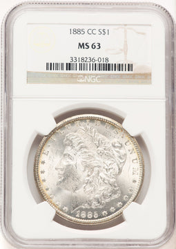 1885-CC Morgan Dollar NGC MS63 (781731030)