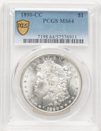 1890-CC Morgan Dollar PCGS MS64 (781731044)