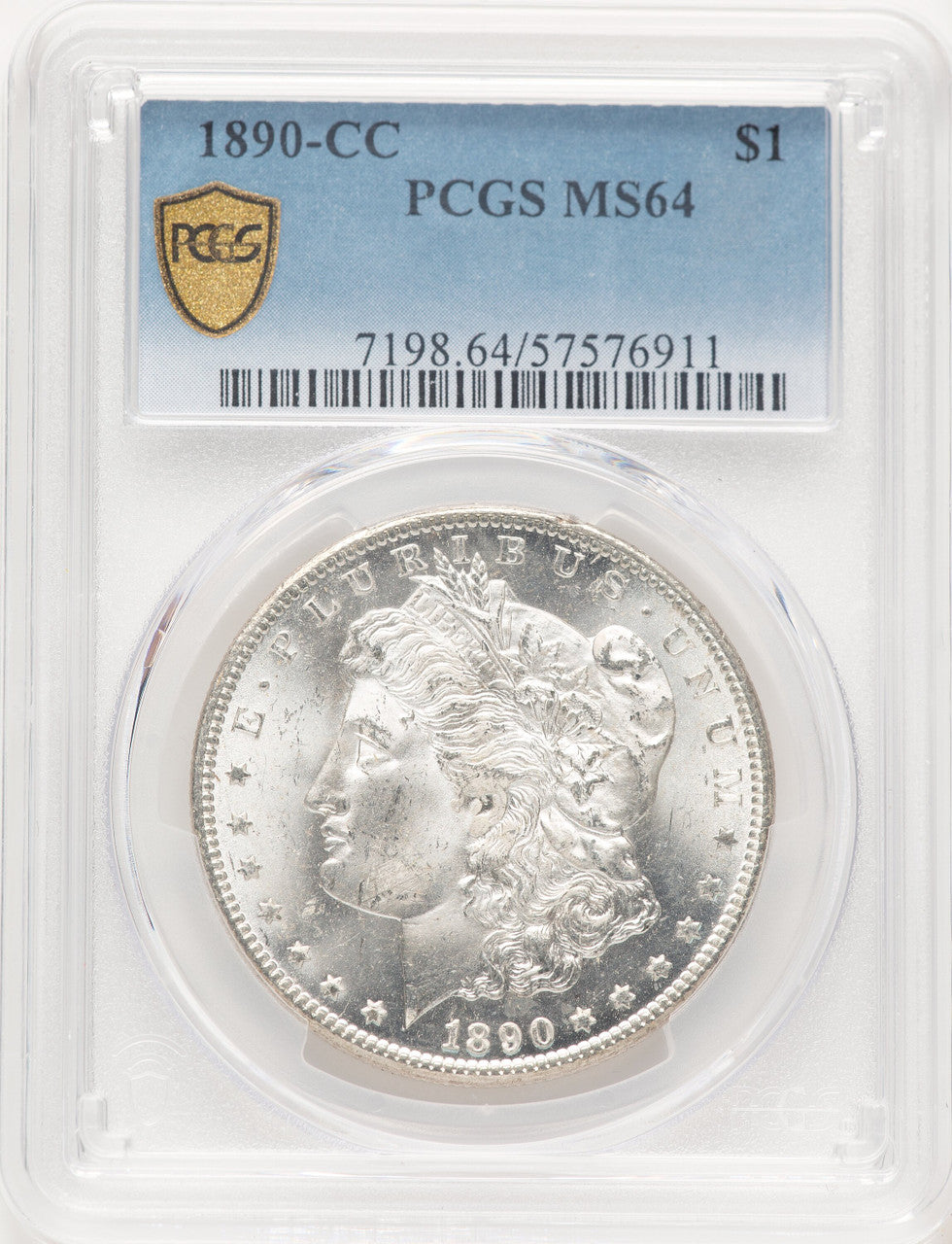 1890-CC Morgan Dollar PCGS MS64 (781731044)