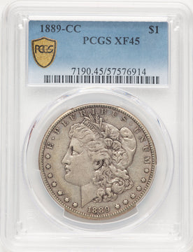 1889-CC Morgan Dollar PCGS XF45 (781731069)