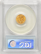 1862 G$1 Gold Dollar PCGS MS63 (781731071)
