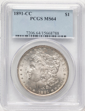 1891-CC Morgan Dollar PCGS MS64 (781731083)