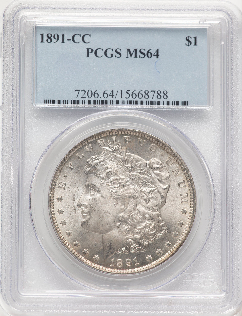 1891-CC Morgan Dollar PCGS MS64 (781731083)