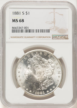1881-S Morgan Dollar NGC MS68 (781731099)