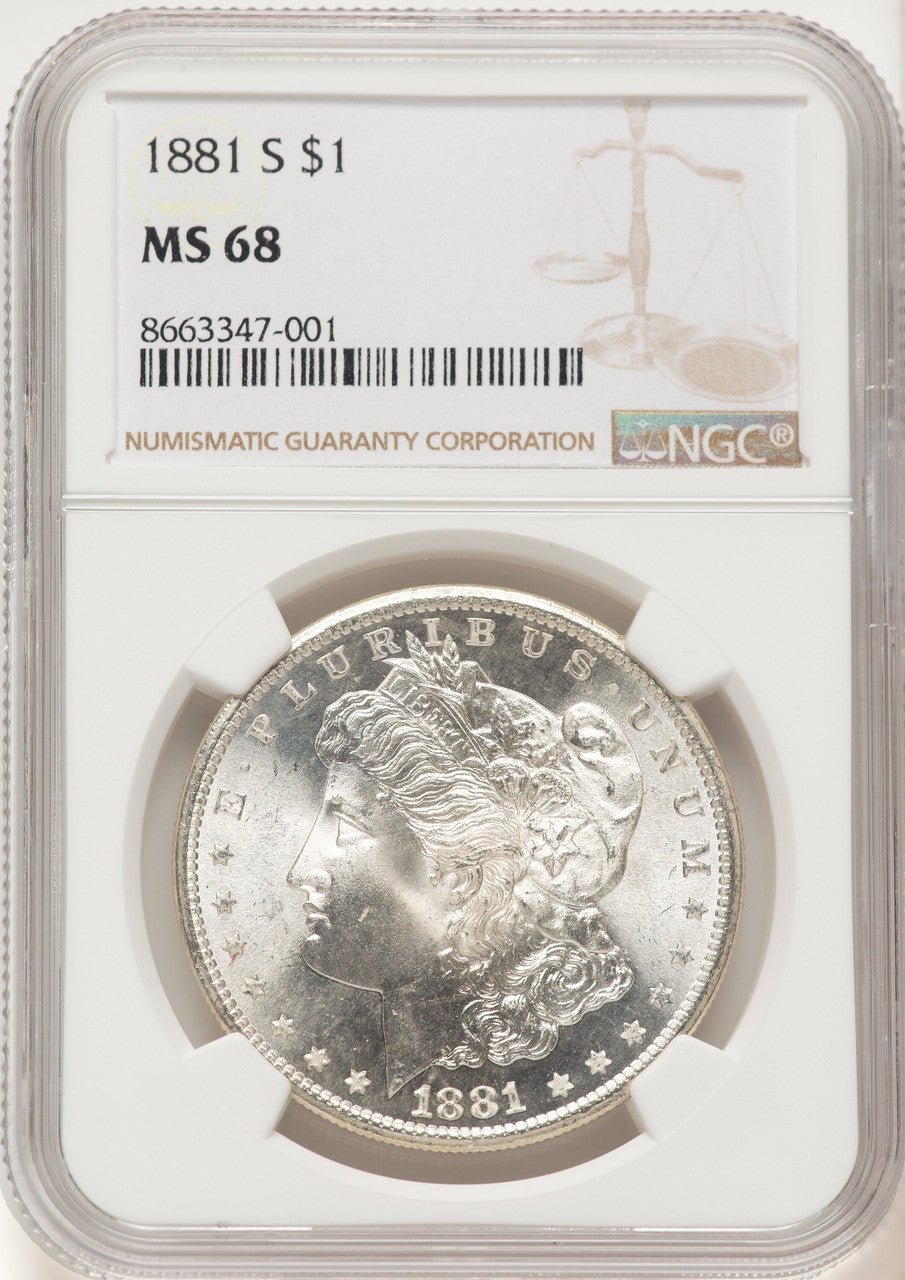 1881-S Morgan Dollar NGC MS68 (781731099)