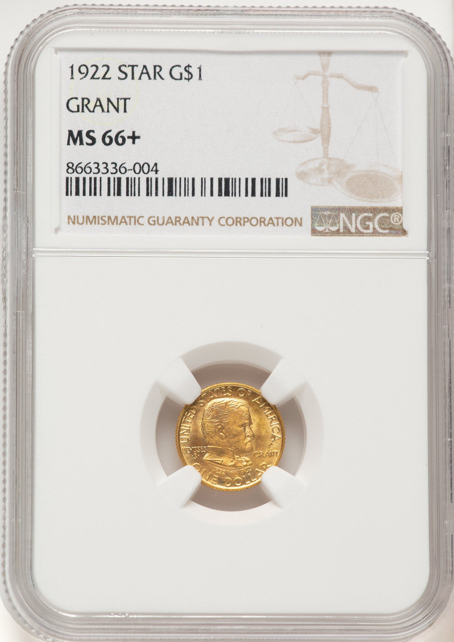 1922 G$1 Grant With Star Commemorative Gold NGC MS66+ (781731115)