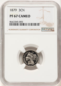 1879 3CN CA Proof Three Cent Nickel NGC PR67