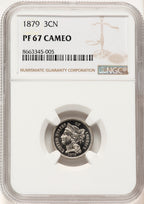 1879 3CN CA Proof Three Cent Nickel NGC PR67
