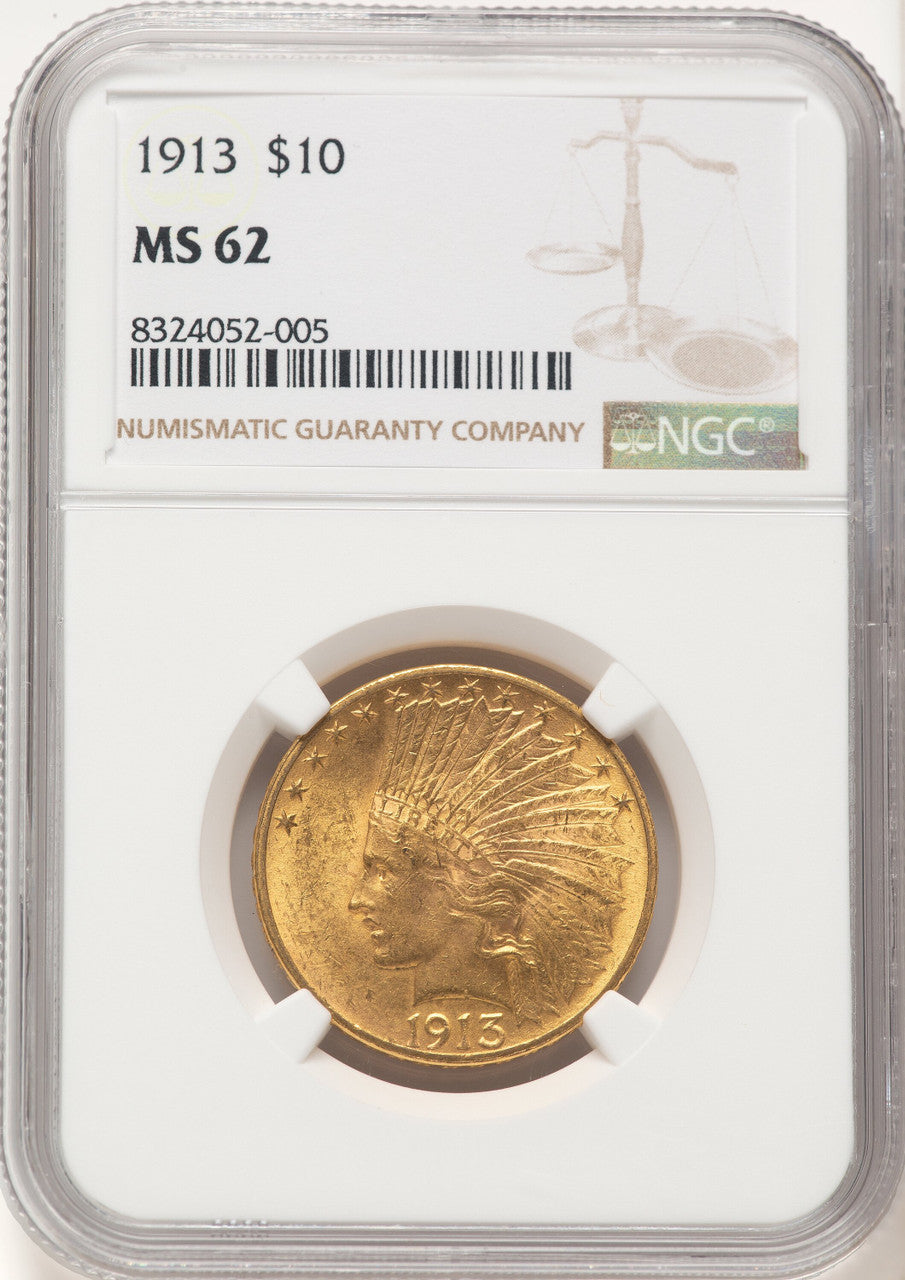 1913 $10 Indian Eagle NGC MS62 (781772008)