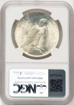 1923 Peace Dollar NGC MS67+