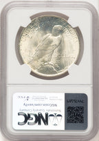 1923 Peace Dollar NGC MS67+