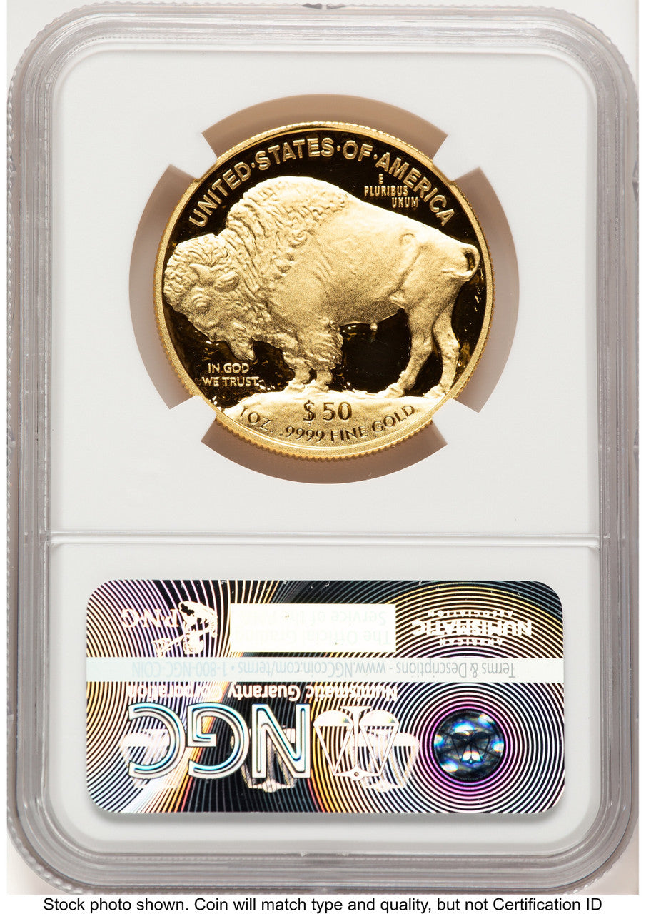 2017-W Proof Gold Buffalo 1 oz Bison Label NGC PF70