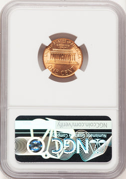 1975 1C RD Lincoln Cent NGC MS68