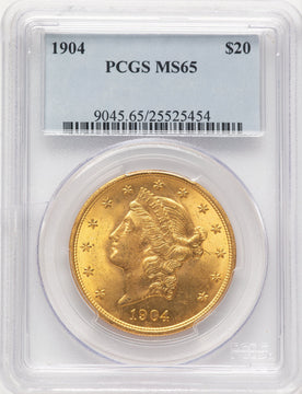 1904 $20 Liberty Liberty Double Eagle PCGS MS65 (781895009)