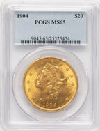 1904 $20 Liberty Liberty Double Eagle PCGS MS65 (781895009)