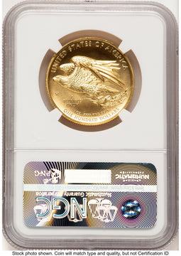 2015-W G$100 American Liberty High Relief 2015 HR Label NGC MS70