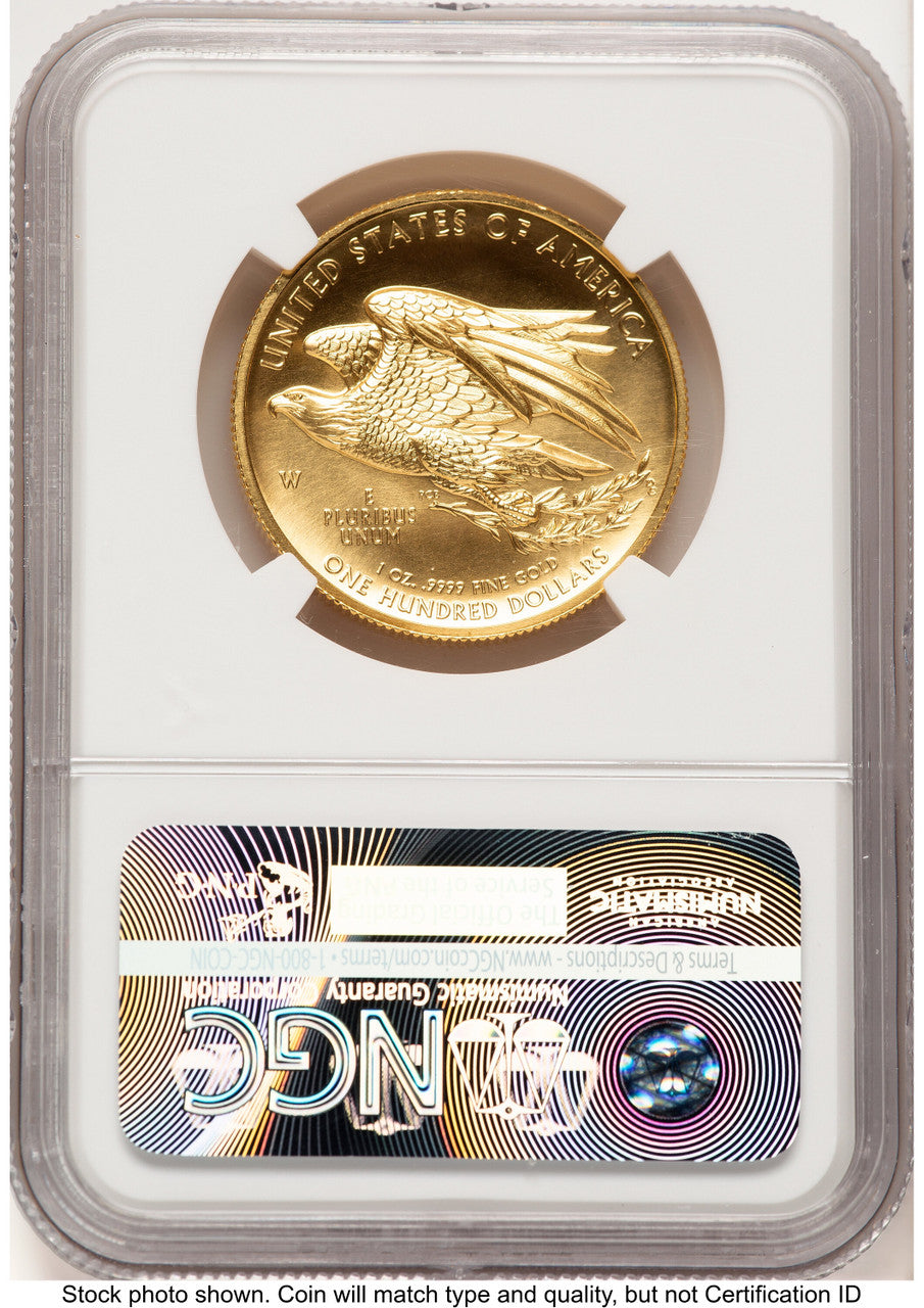 2015-W G$100 American Liberty High Relief 2015 HR Label NGC MS70 (781897019)