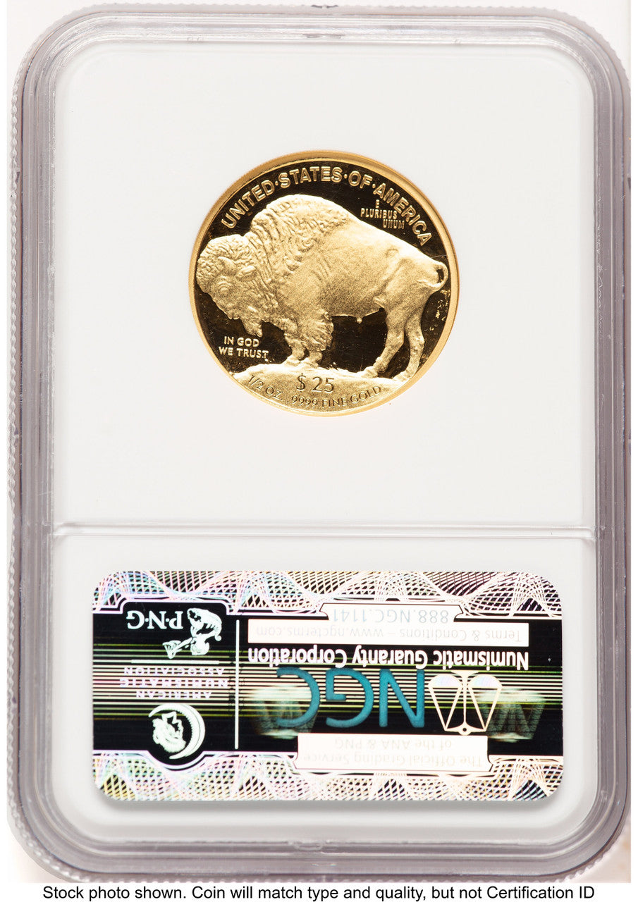 2008-W Proof Gold Buffalo 1/2 oz First Year of Issue NGC PF70 (781897023)