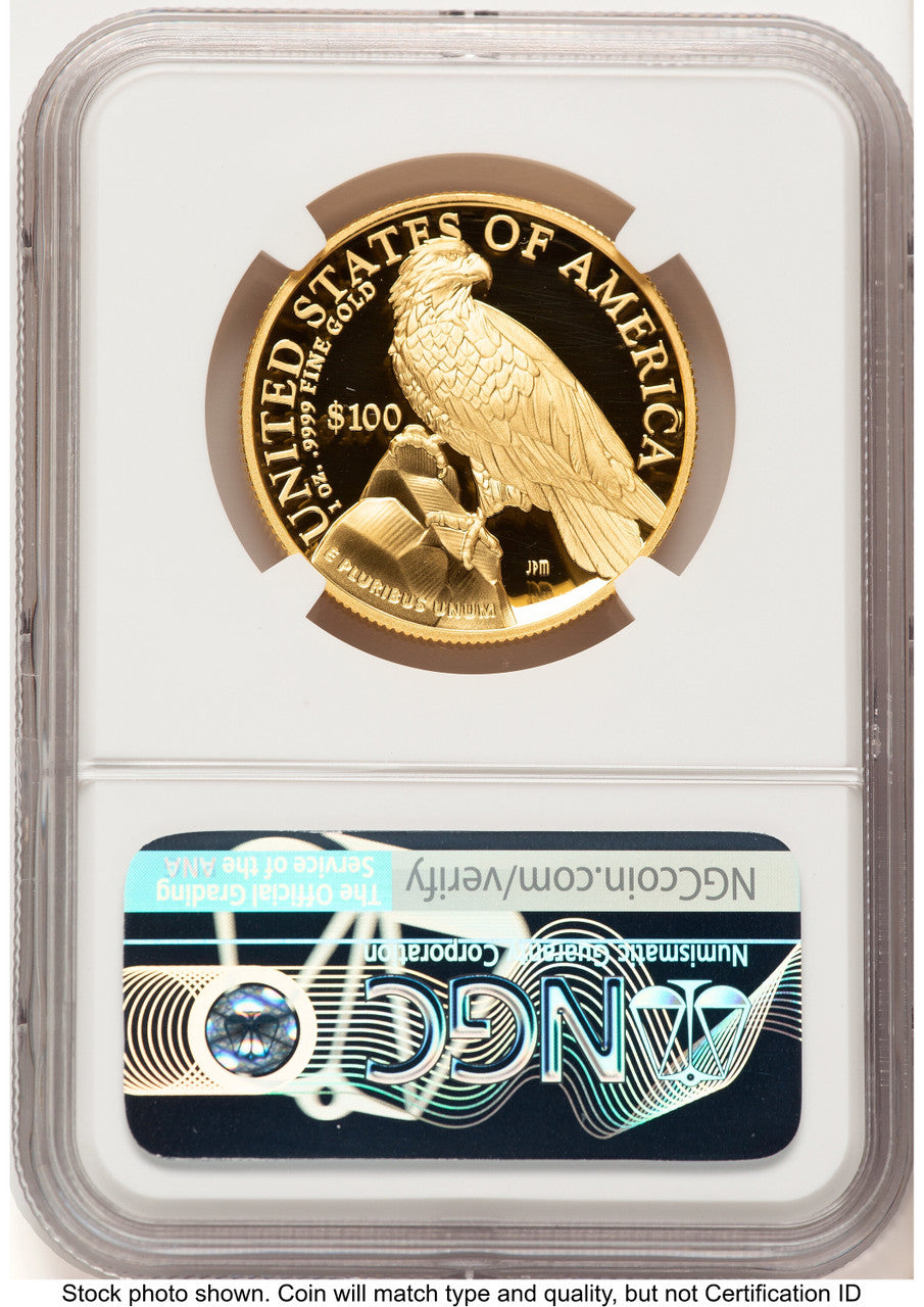2023-W G$100 American Liberty High Relief Pittsburgh ANA Bunting Flag NGC PF70