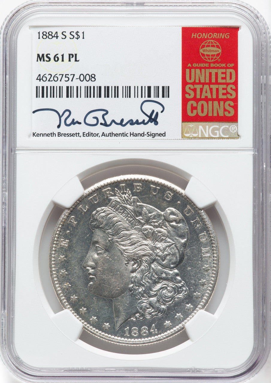 1884-S PL Morgan Dollar NGC MS61