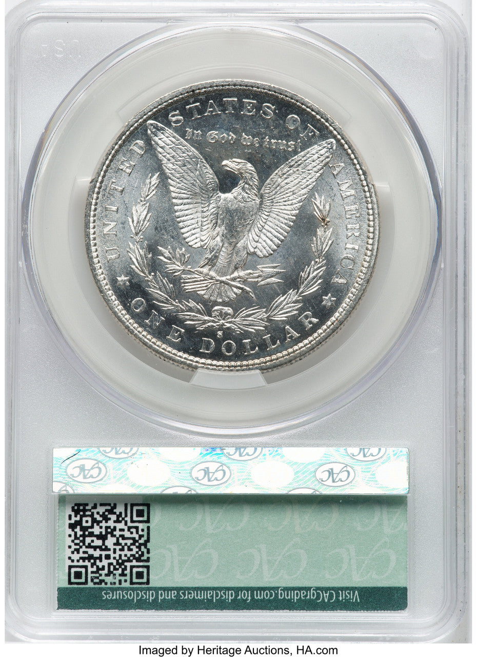 1887-S CAC Morgan Dollar CACG MS64