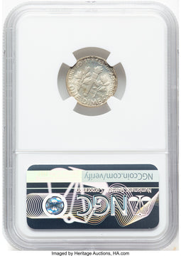 1952-D 10C FB Roosevelt Dime NGC MS68