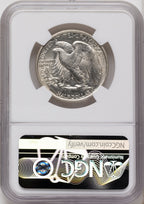 1918-D 50C Walking Liberty Half Dollar NGC AU58