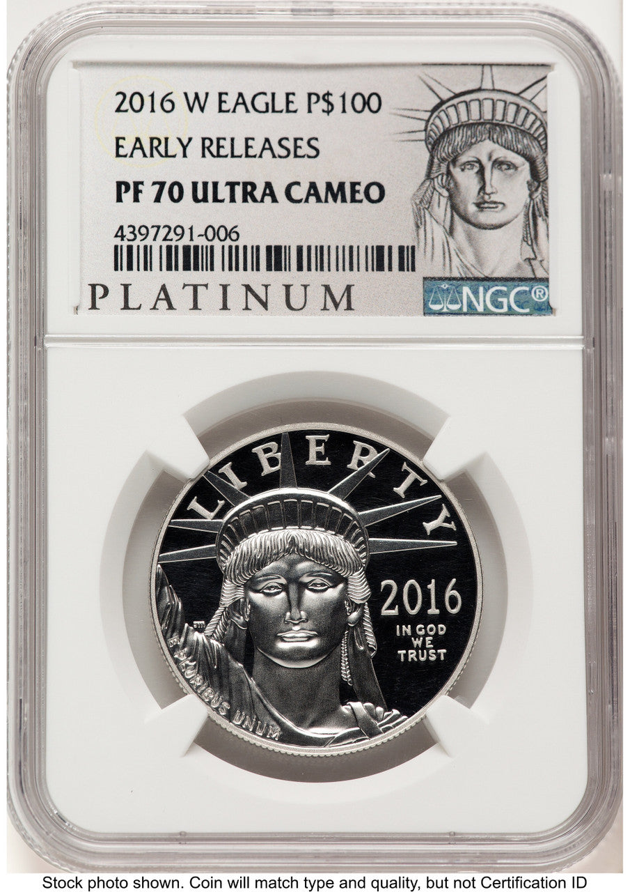 2016-W Proof Platinum Eagle 1 oz ER American Liberty Series Label NGC PF70