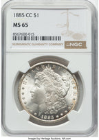 1885-CC Morgan Dollar NGC MS65 (781983009)