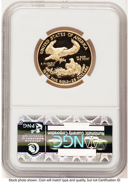 2012-W Proof Gold Eagle 1/2 oz Brown Label NGC PF70