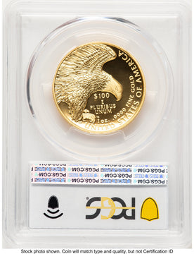2019-W G$100 American Liberty High Relief Enhanced PL Blue Gradient PCGS MS70 (782053021)