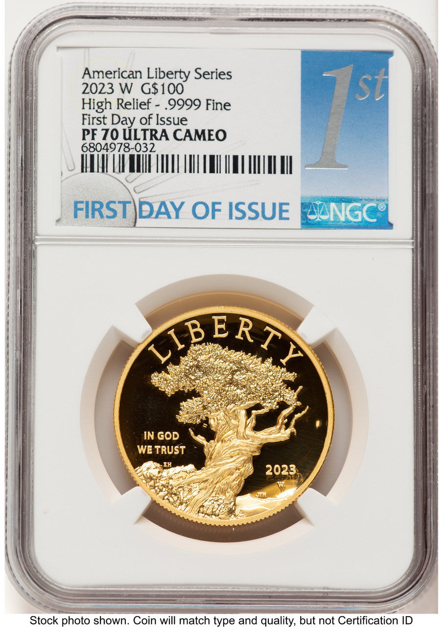 2023-W G$100 American Liberty High Relief FDI 1ST NGC PF70 (782070001)