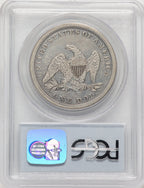 1860 Seated Dollar PCGS VF35