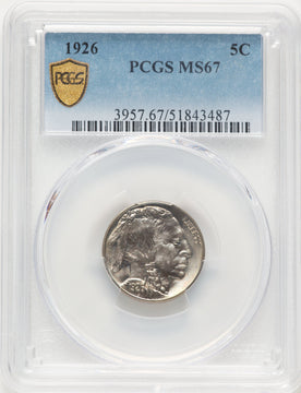 1926 5C Buffalo Nickel PCGS MS67 (782132001)