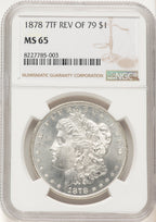 1878 7TF Reverse of 1879 Morgan Dollar NGC MS65 (782132014)