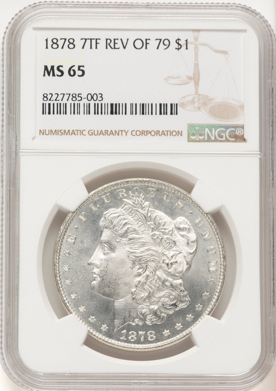 1878 7TF Reverse of 1879 Morgan Dollar NGC MS65 (782132014)