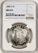 1880-S Morgan Dollar NGC MS67+ (782132018)